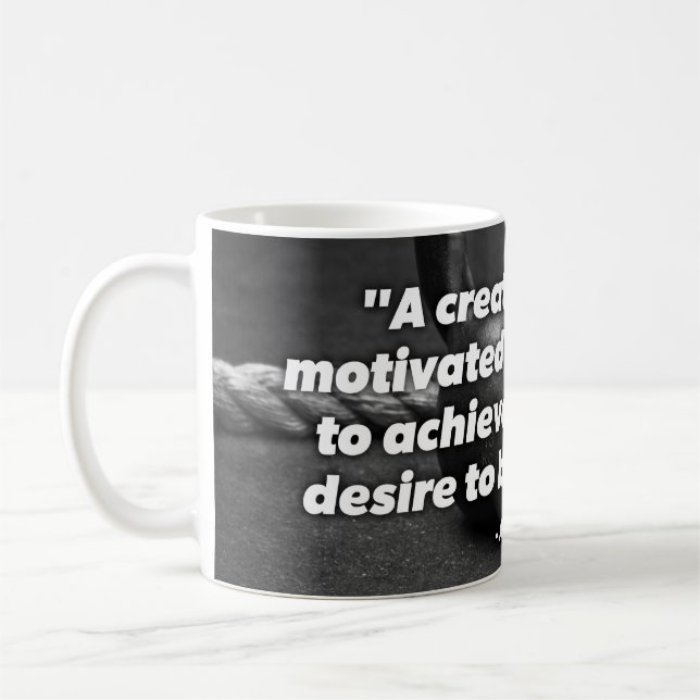 Achieve - Kettlebell Workout Motivational Coffee Mug (Left)