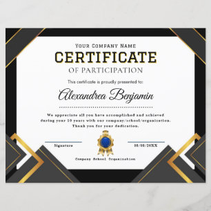 Achievement Appreciate Certificate