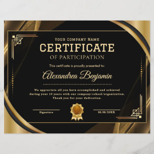 Achievement Appreciate Certificate