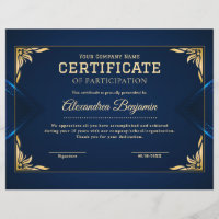 Achievement Appreciate Certificate