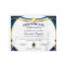 Achievement Appreciate Gold Blue Certificate