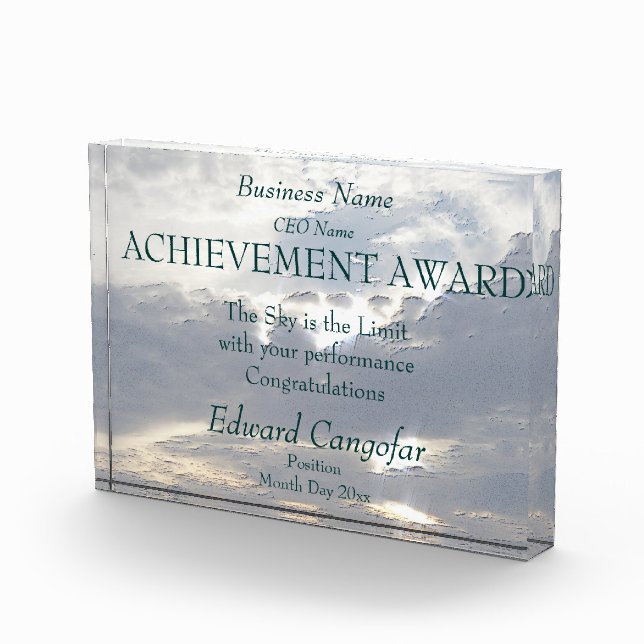 Achievement Award (the sky is the limit) (Right)