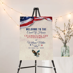 Achievement Ceremony Welcome Foam Board Sign
