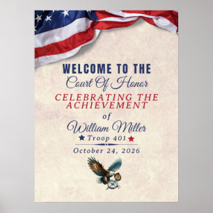 Achievement Ceremony Welcome Poster – Custom Name