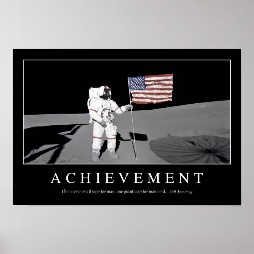 Achievement Inspirational Quote Poster