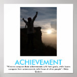 Achievement Motivational Poster at Zazzle