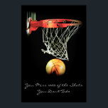 Achievement Motivational Quote Basketball Poster<br><div class="desc">I Love This Game. Popular Sports - Basketball Game Ball Image.</div>