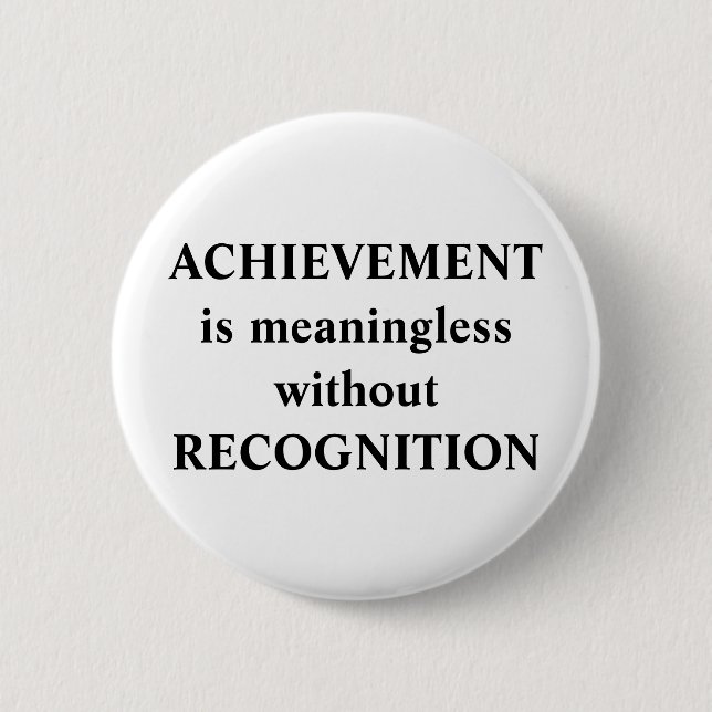 ACHIEVEMENT PINBACK BUTTON (Front)