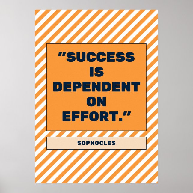 Achievement Unleashed: Effort as the Key to Succes Poster (Front)
