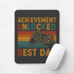 Achievement Unlocked Best Dad Mouse Pad