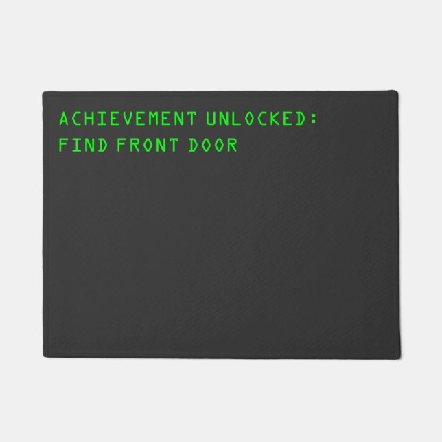 Achievement Unlocked Doormat (Front)