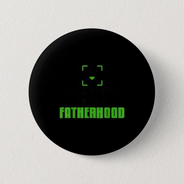 Achievement Unlocked Fatherhood Gamer Video Games  Button (Front)