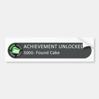 Achievement Unlocked Found Cake Bumper Sticker
