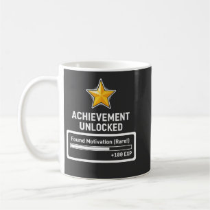 Achievement Unlocked Found Motivation Gamer Style Coffee Mug