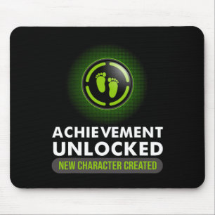 Achievement Unlocked Gift Couples Video Game Pregn Mouse Pad
