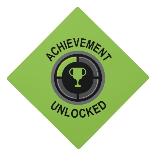 achievement unlocked graduation cap topper zazzle com babys first christmas ornaments