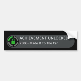 Achievement Unlocked Made It To The Car Bumper Sticker