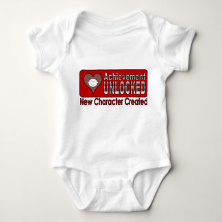 Achievement Unlocked New Baby RED Baby Bodysuit