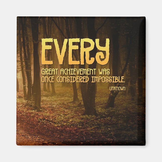 Achievements Inspirational Magnet (Front)