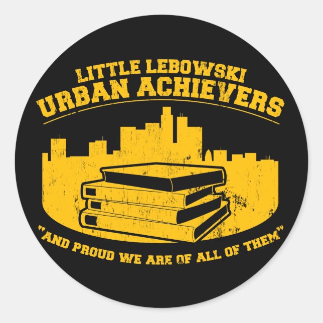 achiever classic round sticker (Front)