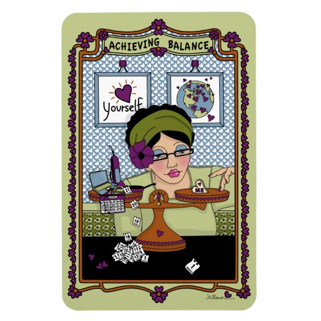 Achieving Balance_A_4x6 Refrigerator Magnet (Vertical)