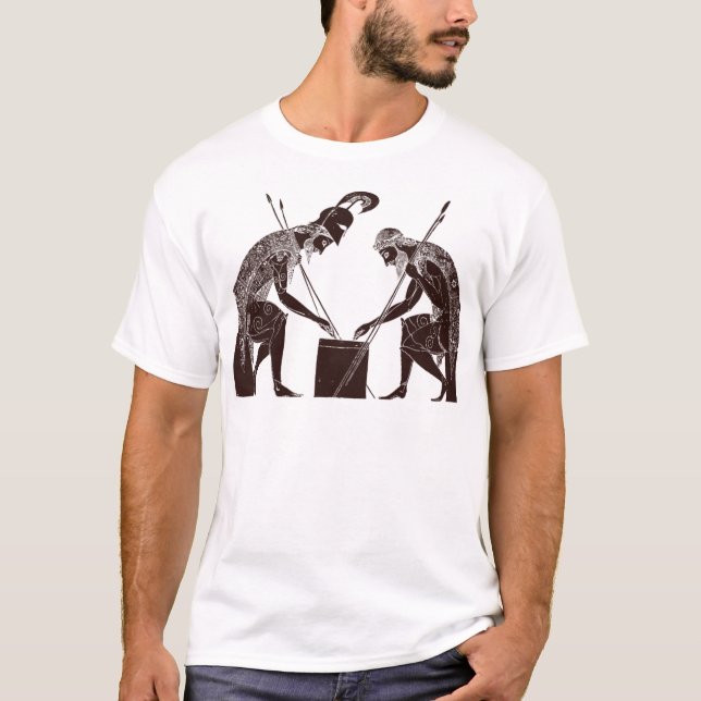 Achilles and Ajax playing a game of dice T-Shirt (Front)