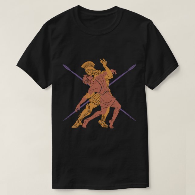 Achilles and Patroclus Lovers   T-Shirt (Design Front)