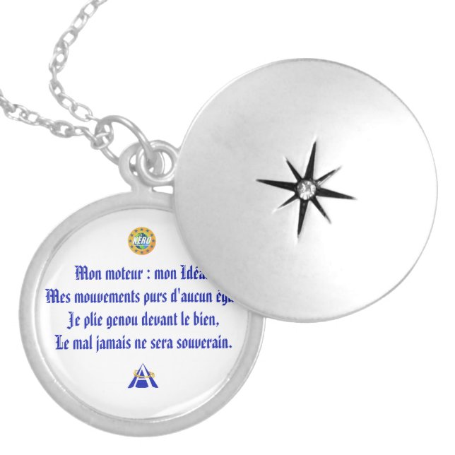 Achilles armor locket necklace (Front)