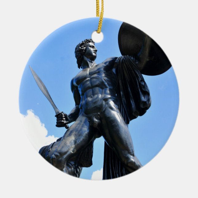 Achilles Ceramic Ornament (Front)