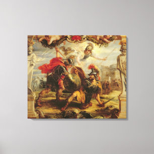 Achilles Defeating Hector, 1630-32 Canvas Print