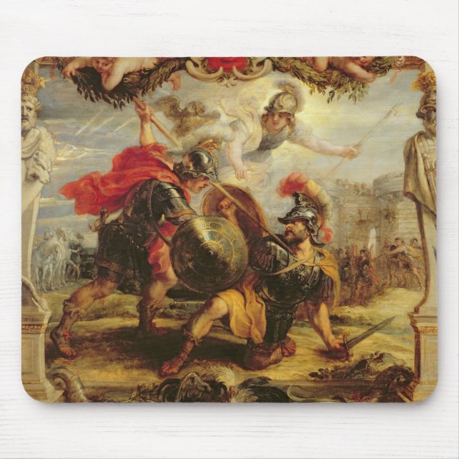 Achilles Defeating Hector, 1630-32 Mouse Pad (Front)