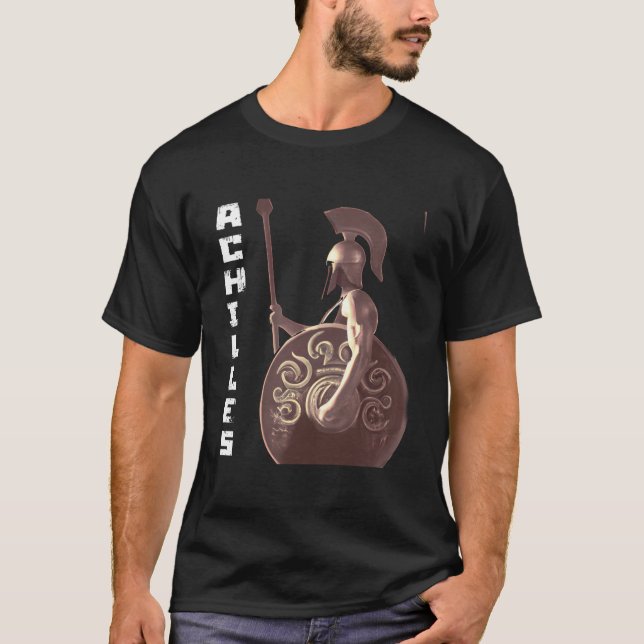 Achilles God Battle Greek Mythology Greece T-Shirt (Front)