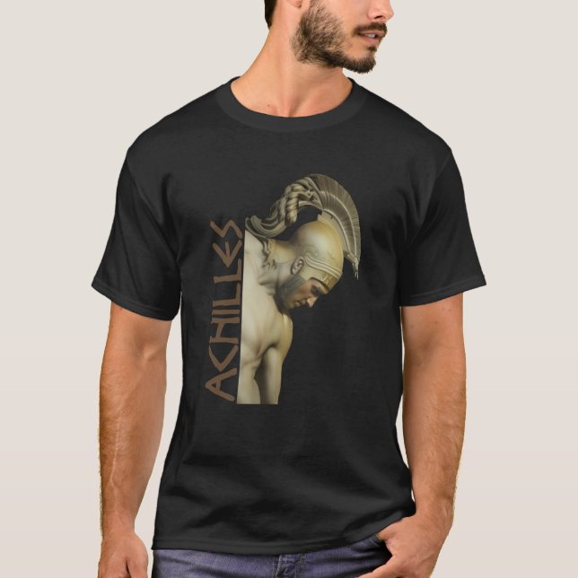 Achilles Greek Warrior T-Shirt (Front)