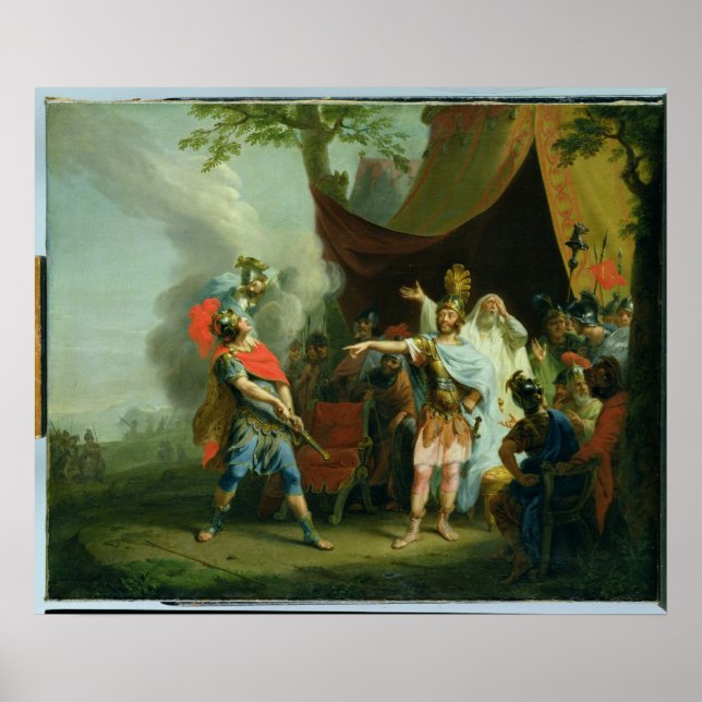 Achilles has a dispute with Agamemnon, 1776 Poster (Front)
