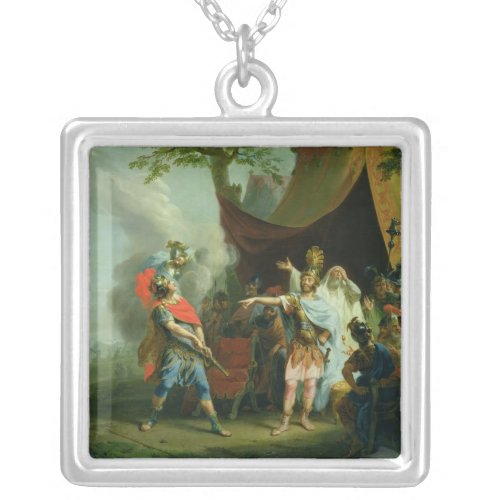 Achilles has a dispute with Agamemnon 1776 Silver Plated Necklace