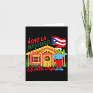 Acho La Navidad Es Otra Cosa Boricua Christmas Vib Card