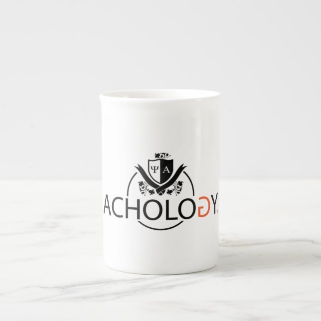 Achology Bone China Mug (Front)