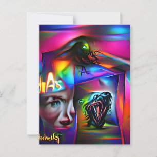 Achulophobia postcard