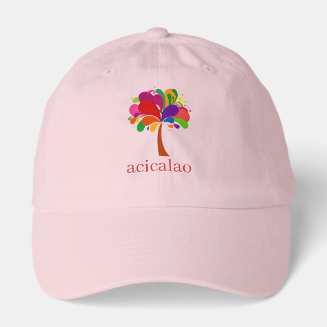 Acicalao Abstract Tropical Tree Hat (Front)