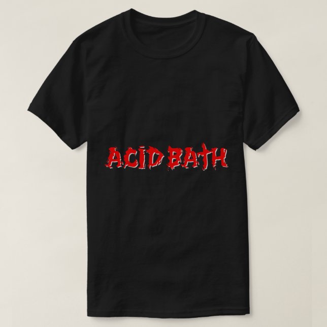 Acid Bath Band Logo Classic T-Shirt (Design Front)