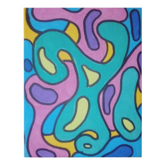 Acid drop 2 faux canvas print