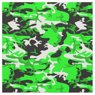 acid green camouflage black white camo fabric