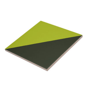 Acid Green - Greenish Black Ceramic Tile