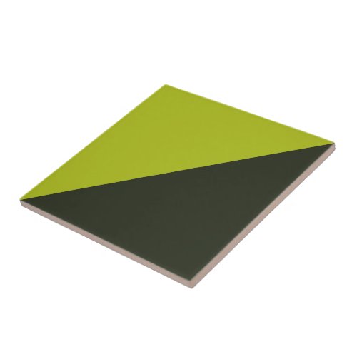 Acid Green _ Greenish Black Ceramic Tile