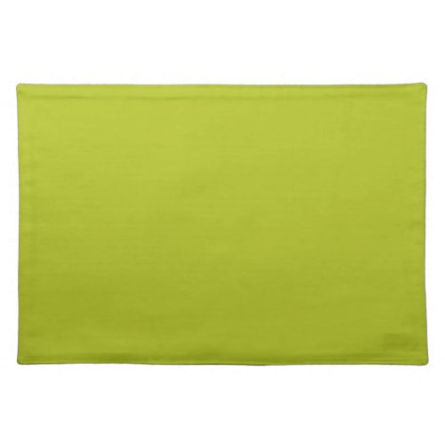  Acid Green solid color  Cloth Placemat