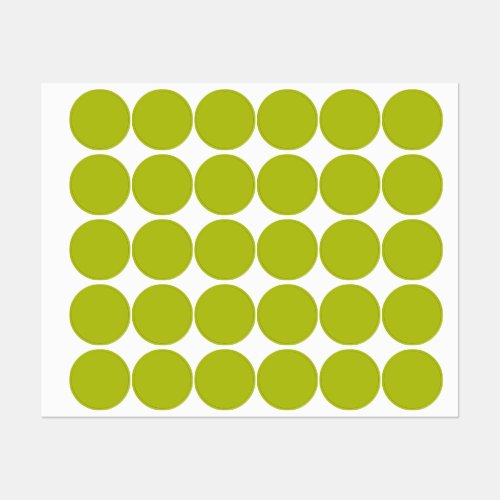 Acid Green solid color  Labels