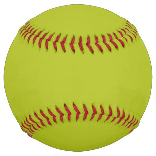 Acid Green solid color  Softball