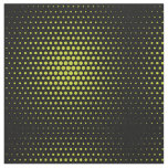 Acid Green Techno Dots Modern Black Fabric