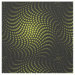 Acid Green Twist Polka Dots Pattern Fabric