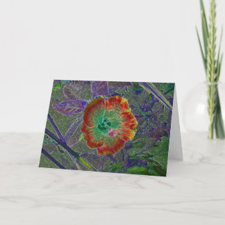 Acid Hibiscus Card